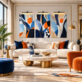 Blue Orange Abstract lifestyle view