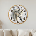 Rustic White Unicorn with gold frame