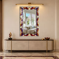 Prismatic Jewel Mosaic with silver frame