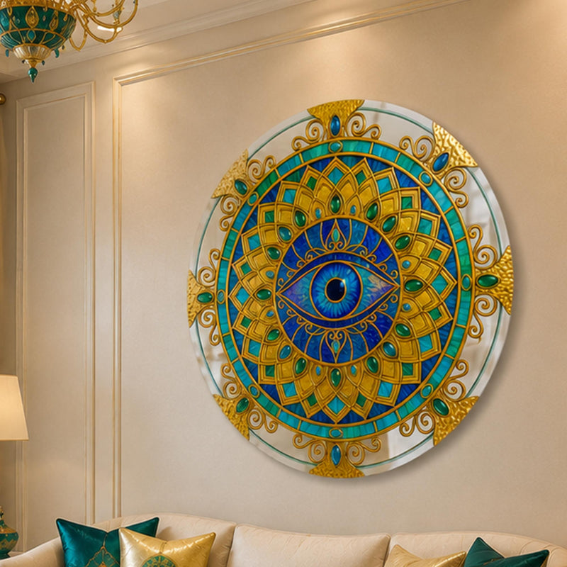 Jewelled Gold Evil Eye Mandala lifestyle view