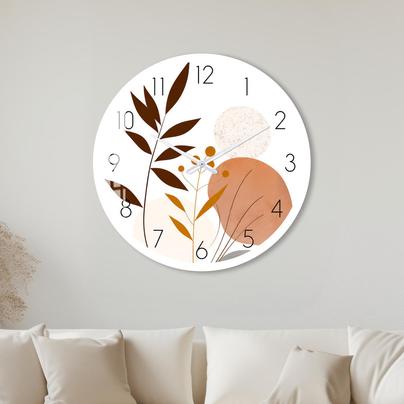 Abstract Botanical Shapes with white frame