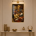 Golden Hour Jazz Club with gold frame