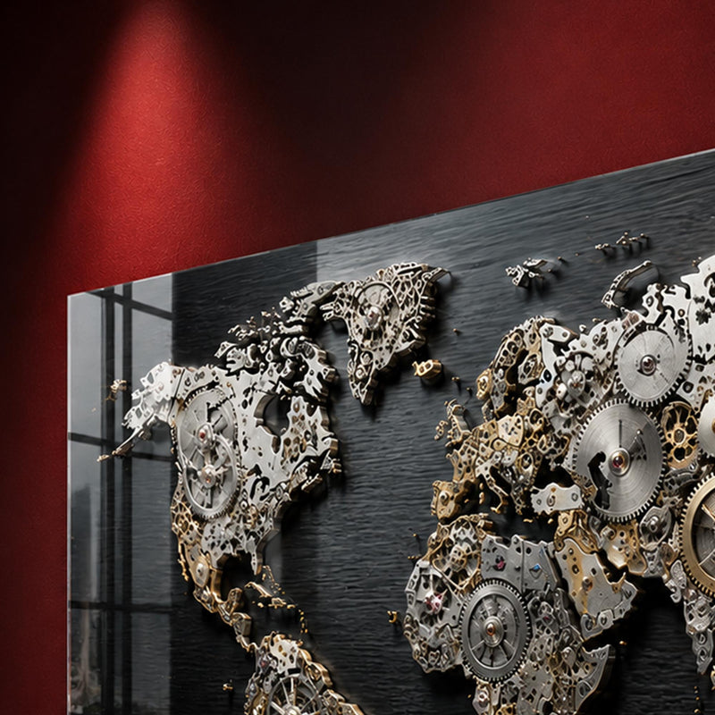 Clockwork World Map lifestyle view