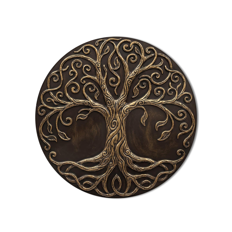 Bronze Relief Tree Of Life product shot on white background