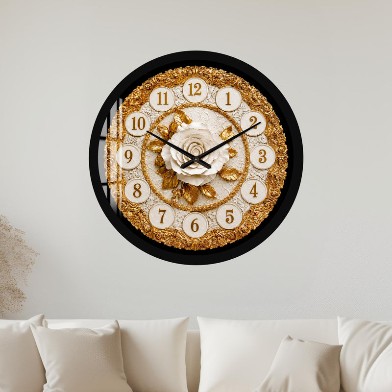 Regal Golden Rose with black frame