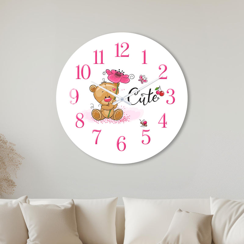 Cute Floral Teddy with white frame