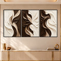 Earthtone Swirl with black frame
