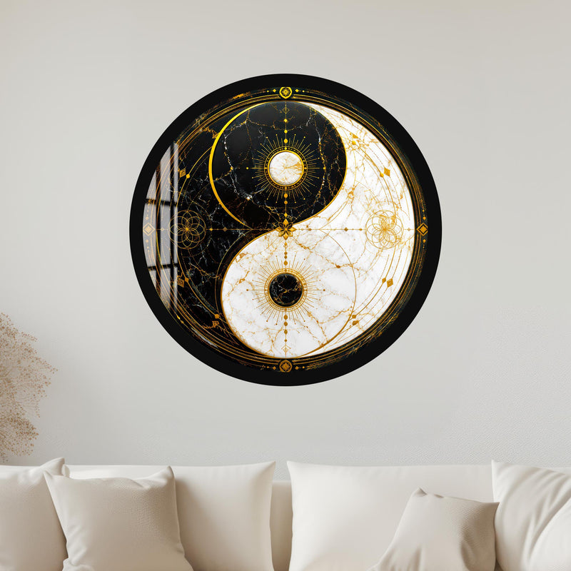 Celestial Yin Yang with black frame