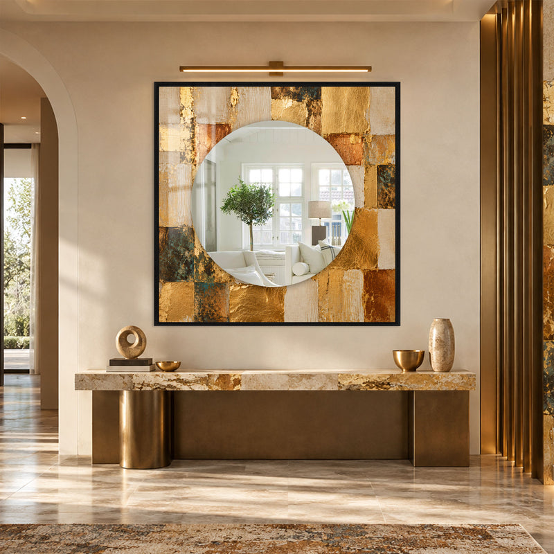 Gilded Mosaic with gold frame