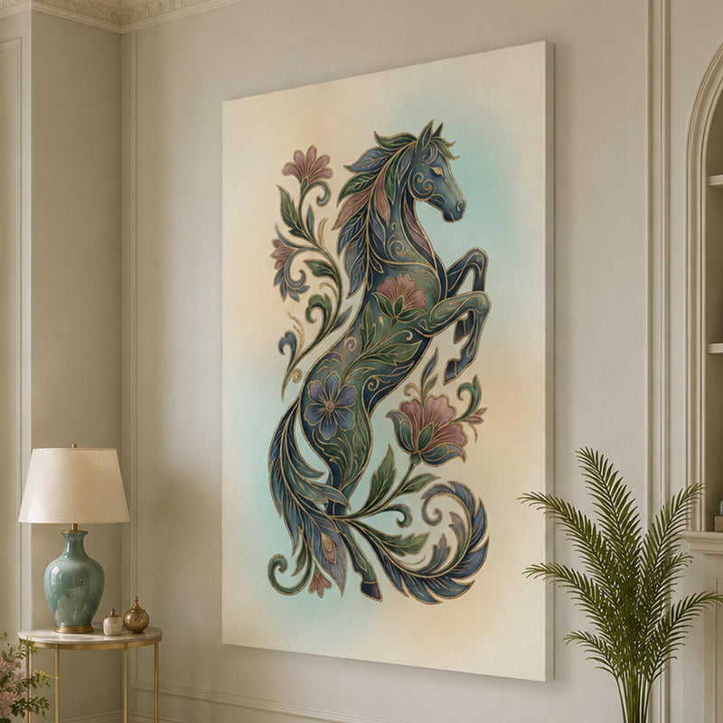 Floral Midnight Stallion lifestyle view