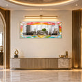 Radiant Mosaic Arches with silver frame