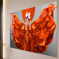 Scarlet Gown Silhouette close-up angled detail