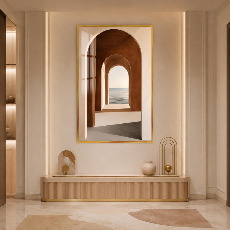 Arches To The Horizon with gold frame