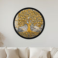 Golden Tree Of Life VII with black frame