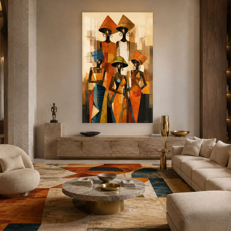 Artronauts Glass Print Sisters of the Sun Glass Wall Art