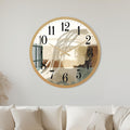 Neutral Abstract with gold frame