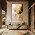Artronauts Glass Print 12x18 cm | 4.7"x7.1" / White Golden Arc Glass Wall Art