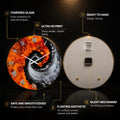 Molten Yin Yang — tempered glass, ultra HD print, ready to hang