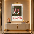Avant-Garde Red Heels with silver frame