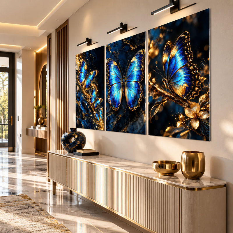 Blue Gold Butterfly lifestyle view