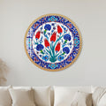 Ottoman Tulip Garden with gold frame