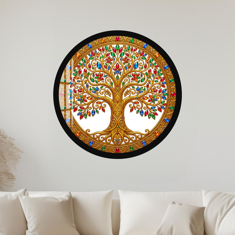 Jewel Tree Of Life with gold frame