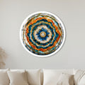 Sapphire Geode Bloom with white frame