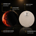 Molten Eclipse — tempered glass, ultra HD print, ready to hang