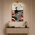 Seaside Serenity with gold frame