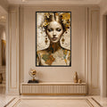 Cartographic Muse with black frame
