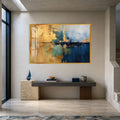 Azure Gold Divide with gold frame