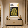 Dotted Yellow Pumpkin with gold frame
