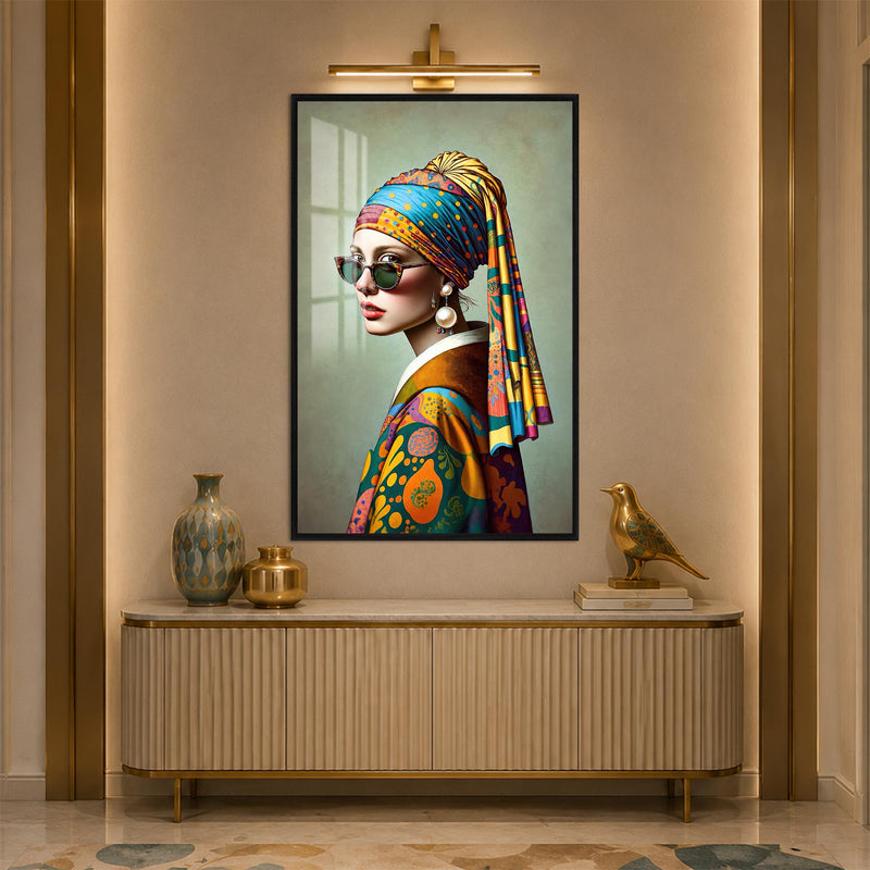 Bohemian Muse with black frame