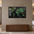 Emerald Marble World Map lifestyle view