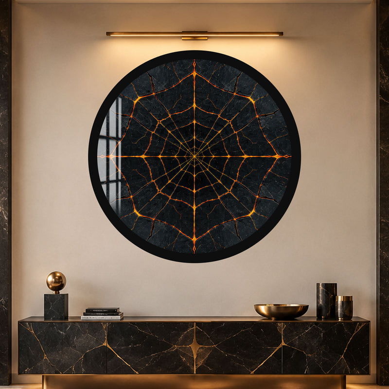 Molten Spiderweb with black frame