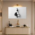 Monochrome Fashion Silhouette with white frame