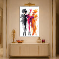 Chromatic Fashion Trio with white frame