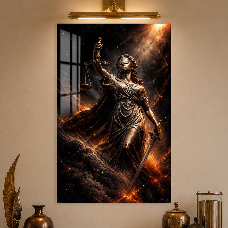 Fiery Lady Justice lifestyle view