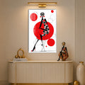 Polka Dot Elegance with white frame