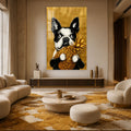 Artronauts Glass Print Golden Pineapple Pup Glass Wall Art