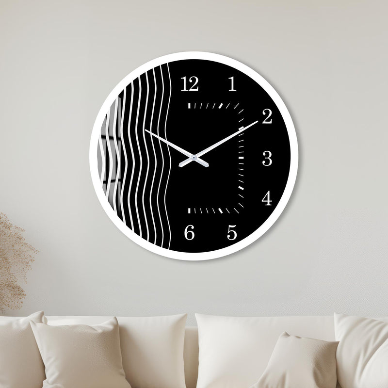 Monochrome Wave with white frame