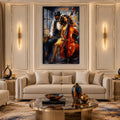 Elegant Bass Player lifestyle view