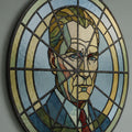 Stained Glass Portrait Medallion lifestyle view