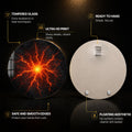 Molten Earth — tempered glass, ultra HD print, ready to hang