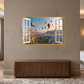 Cappadocia Balloon Vista with gold frame