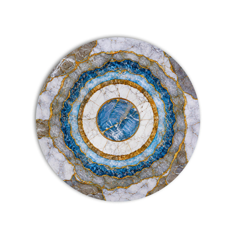 Sapphire Agate Rings product shot on white background