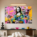 Artronauts Glass Print Graffiti Mona Lisa Glass Wall Art