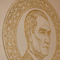 Golden Portrait Medallion lifestyle view