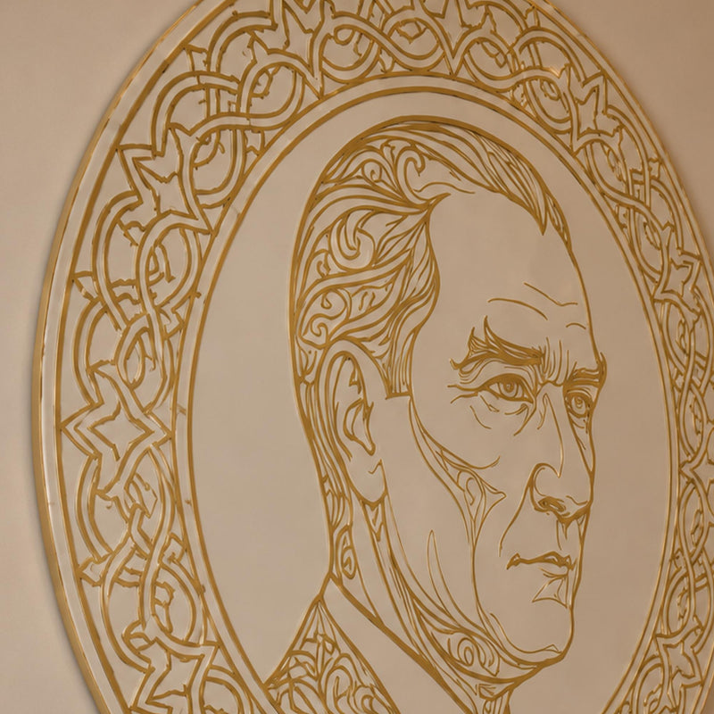 Golden Portrait Medallion lifestyle view