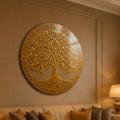 Golden Tree Of Life IV close-up angled detail